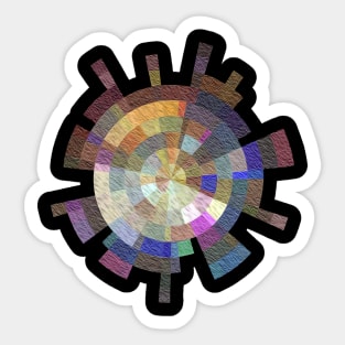 Geometric explosion Sticker